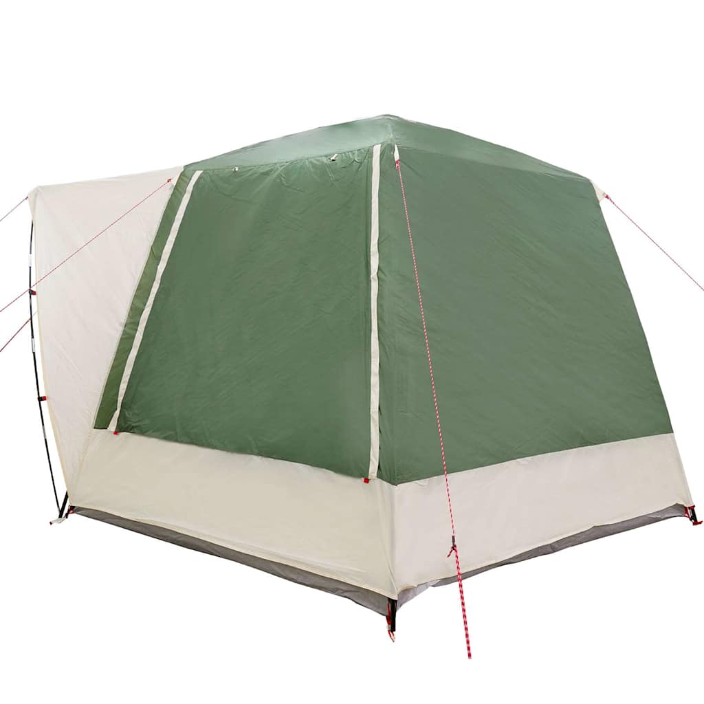 Camping Tent Cabin with Roof Green 420 x 420 x 227 cm Polyester