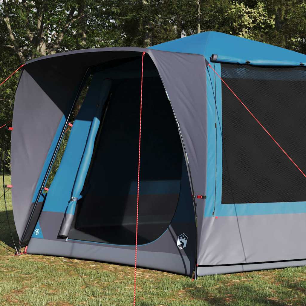 Camping Tent Cabin with Roof Blue 420 x 420 x 227 cm Polyester