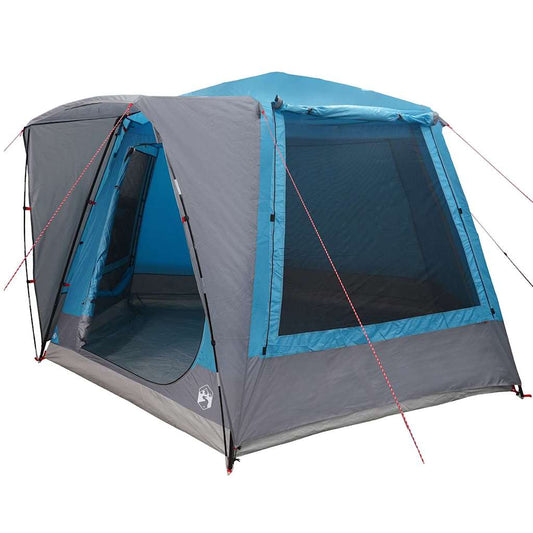 Cabin Tent 8-Person Blue Taffeta Waterproof
