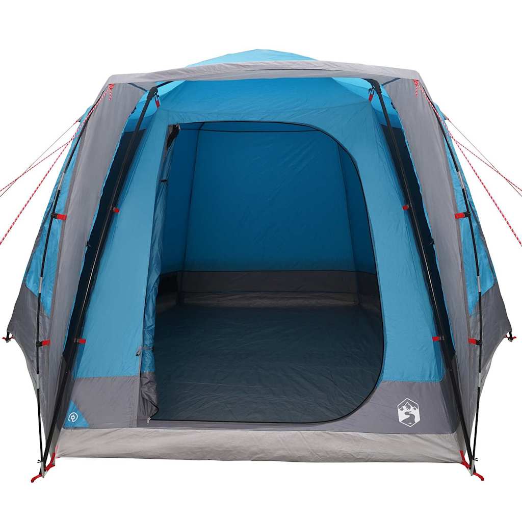 Camping Tent Cabin with Roof Blue 420 x 420 x 227 cm Polyester