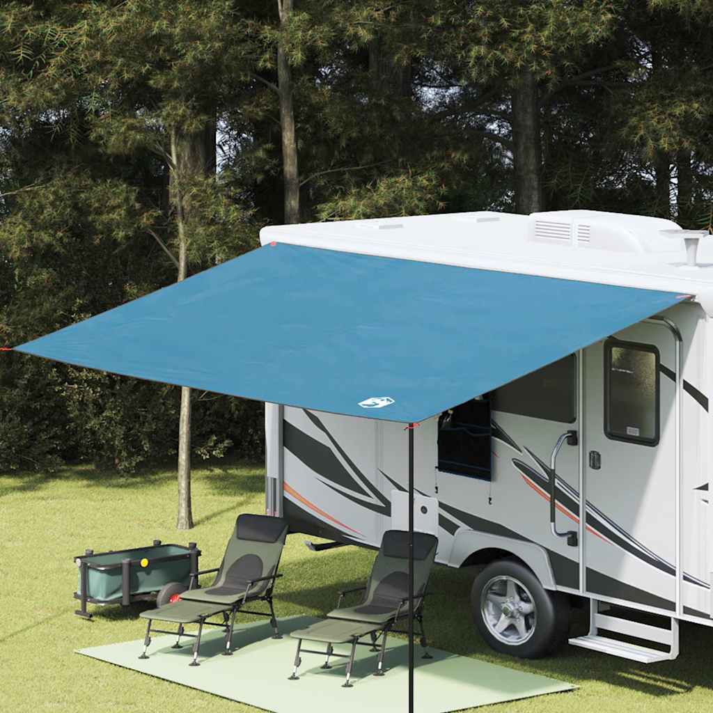 Water Resistant Tarp with Roof Blue 240 x 460 cm