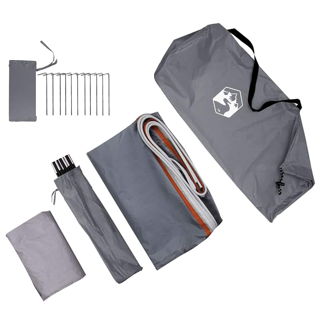 Tailgate Tent Grey and Orange 194 x 180 x 210 cm Taffeta