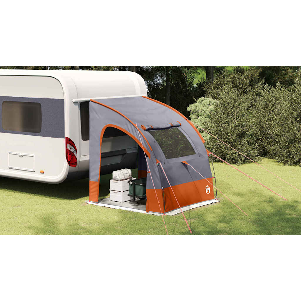 Tailgate Tent -Person 194 x 180 x 210 cm Grey and Orange