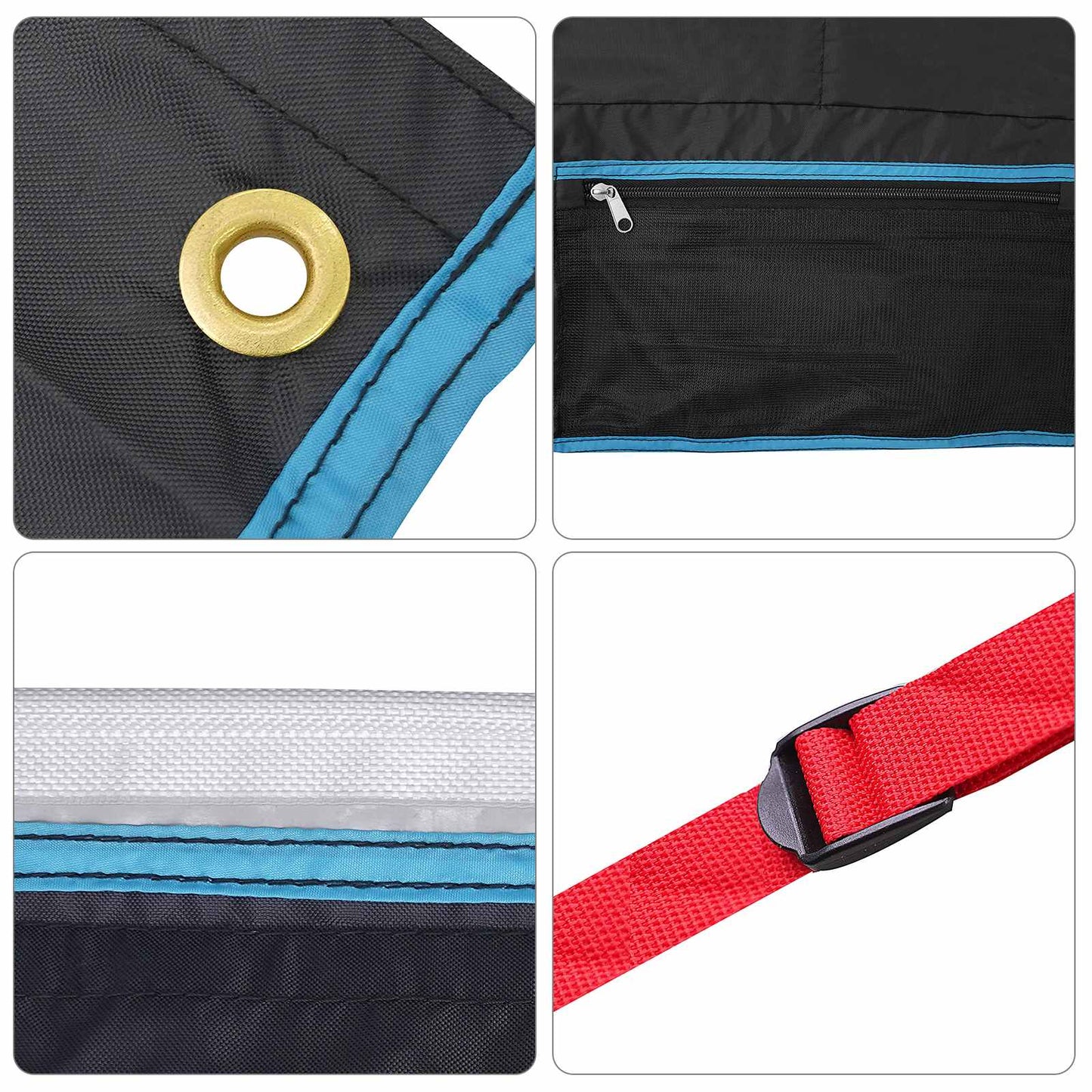 Storage Bag with Storage Black and Blue 98 x 47 cm Oxford