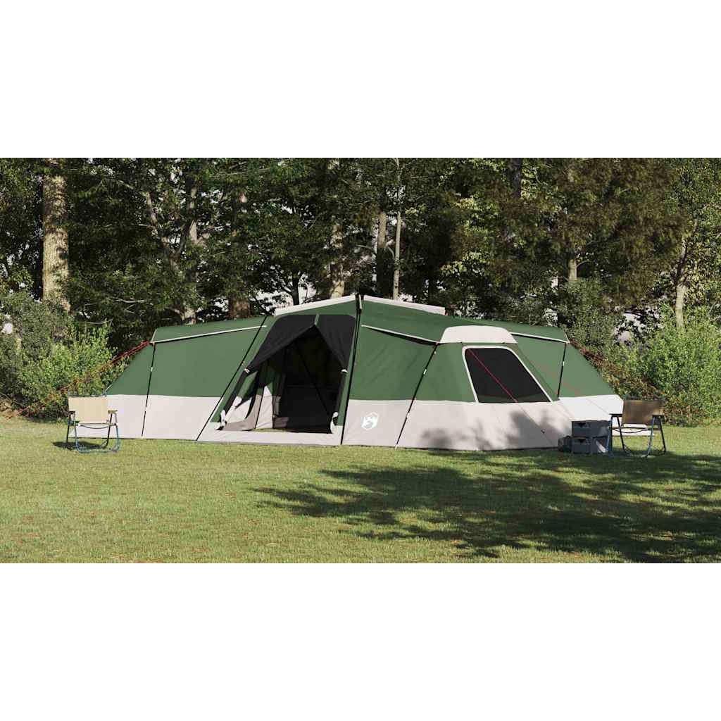 Family Tent with Roof Green 833 x 585 x 216 cm Taffeta