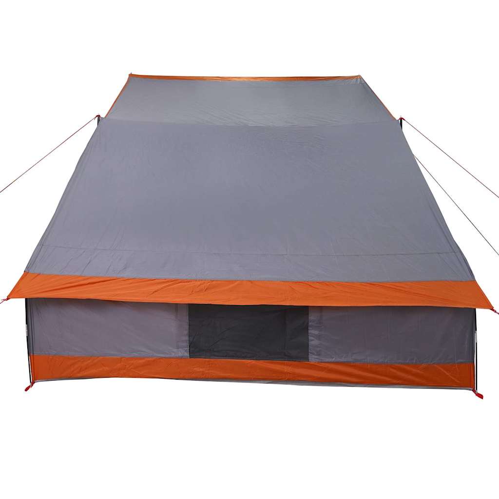 Camping Tent Grey and Orange 282 x 225 x 154 cm Taffeta