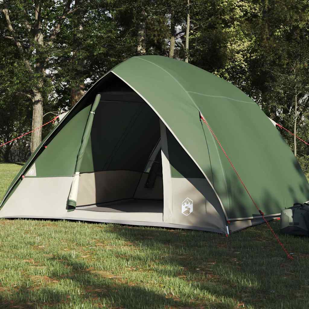 Camping Tent with Roof Green 320 x 275 x 190 cm Taffeta