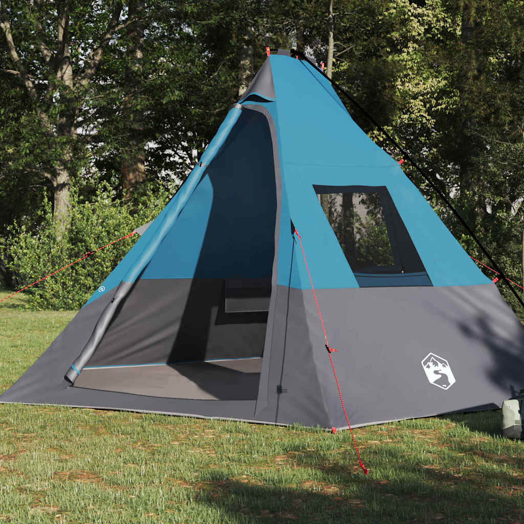 Tipi Tent with Roof Blue 383 x 338 x 217 cm Taffeta