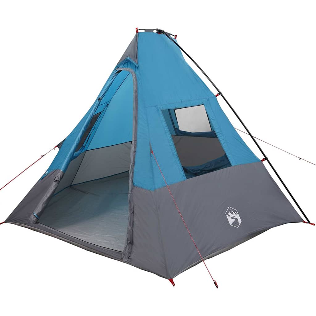 Tipi Tent with Roof Blue 383 x 338 x 217 cm Taffeta