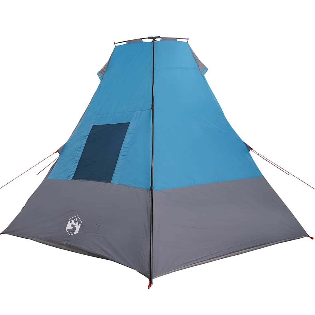 Tipi Tent with Roof Blue 383 x 338 x 217 cm Taffeta