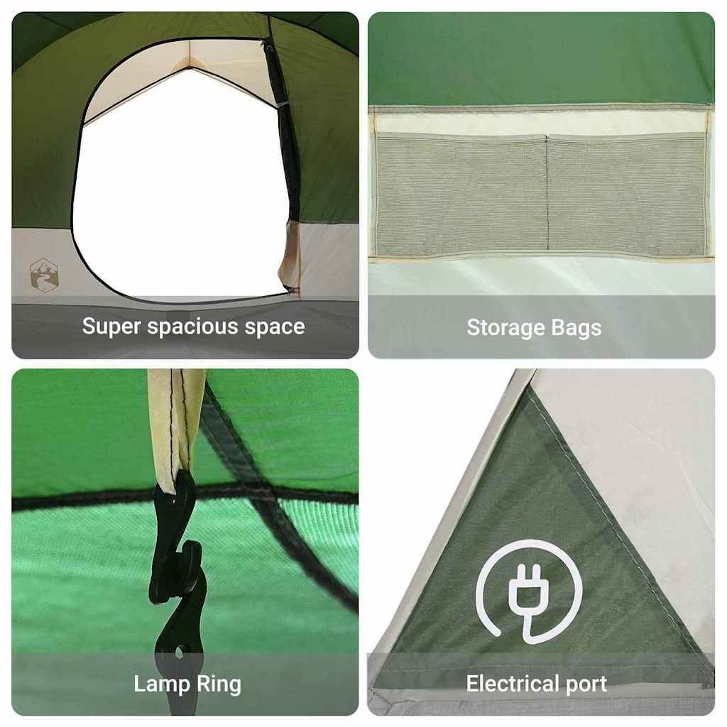 Tunnel tent with Roof Green 500 x 348 x 200 cm Taffeta