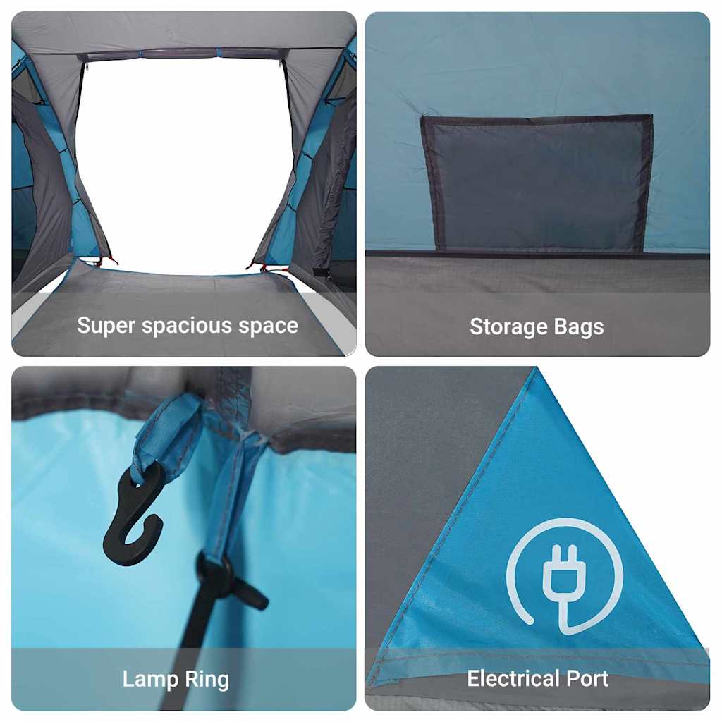 Tunnel tent with Roof Blue 500 x 348 x 200 cm Taffeta
