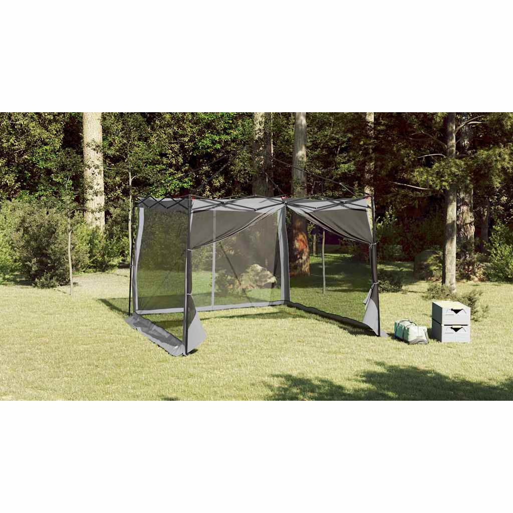 Inner Tent with Roof Grey and Orange 303 x 303 x 196 cm Taffeta