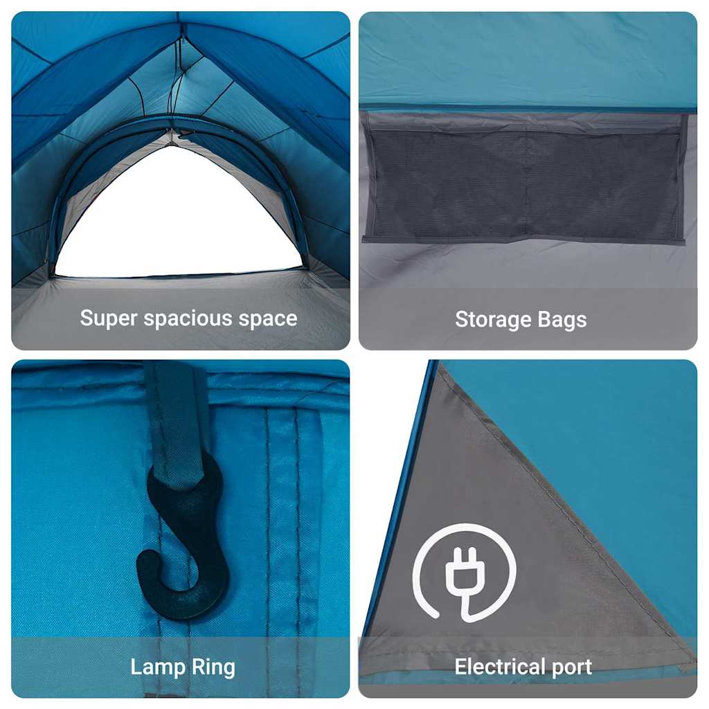 Tunnel tent with Roof Blue 410 x 285 x 198 cm Taffeta