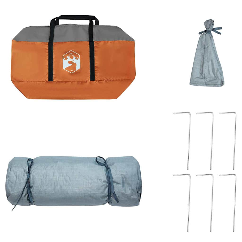 Inner Tent with Roof Grey and Orange 291 x 291 x 240 cm Taffeta