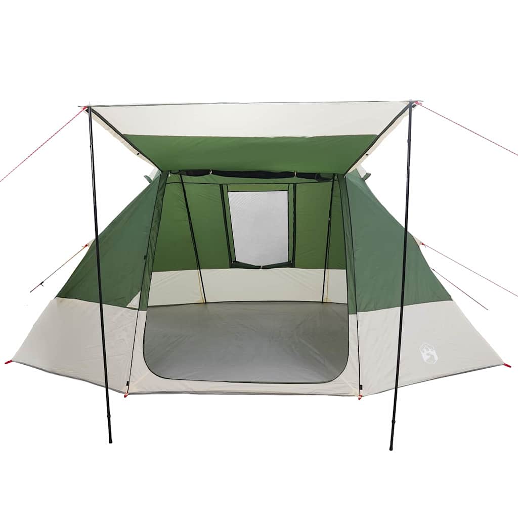 Camping Tent with Roof Green 482 x 360 x 227 cm Taffeta