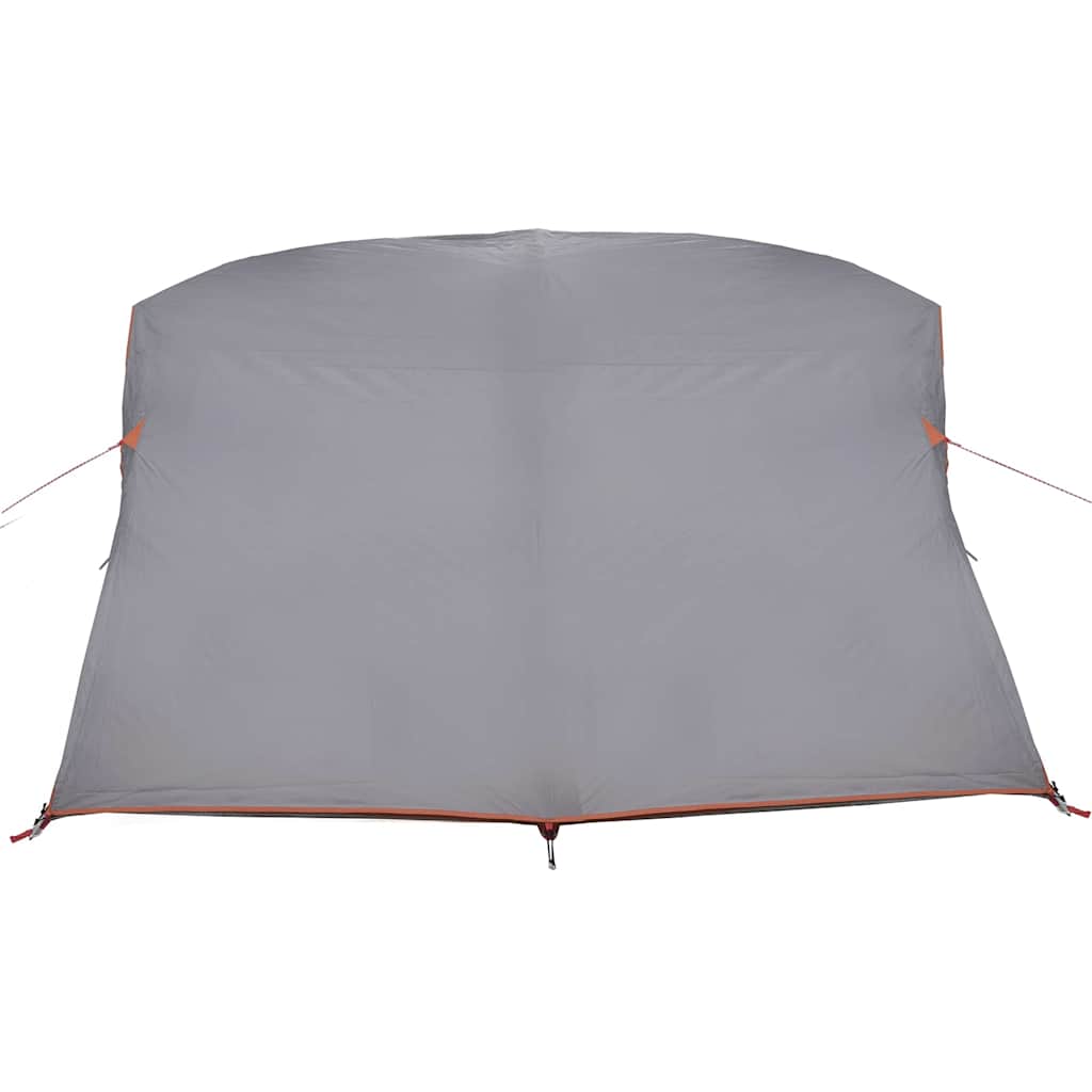 Camping Tent Grey and Orange 275 x 230 x 140 cm Taffeta