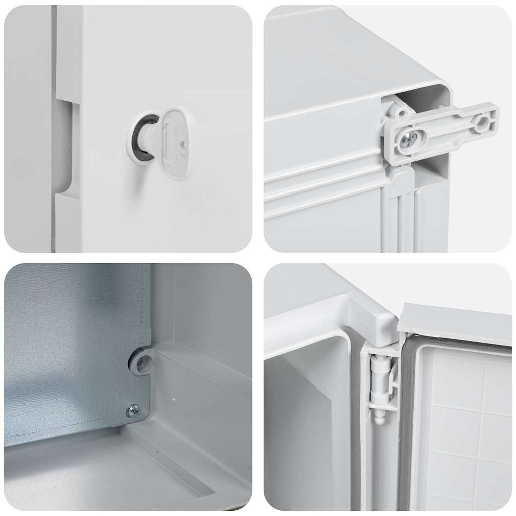 Control Cabinet Grey 28 x 13 x 28 cm ABS Plastic