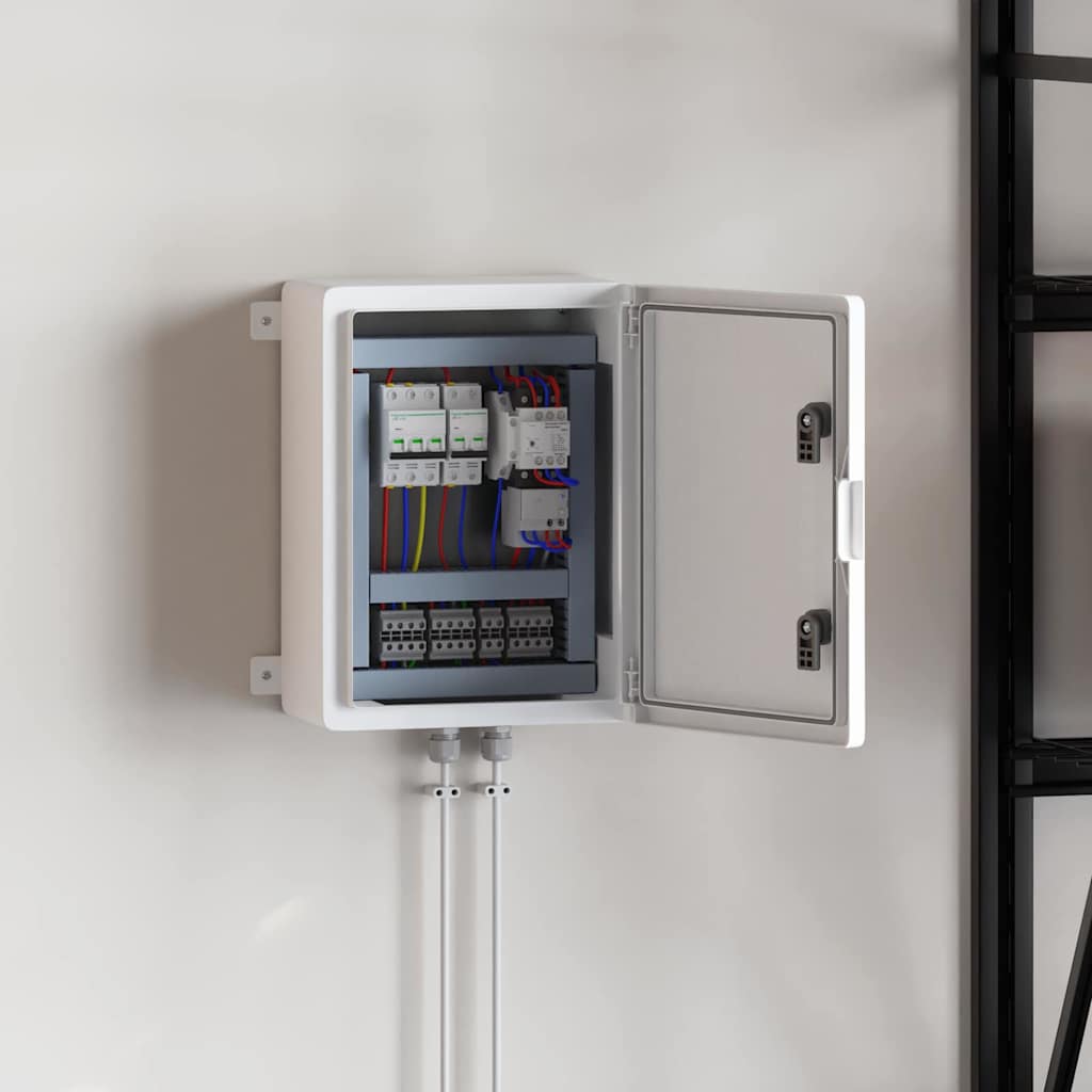 Control Cabinet Grey 37 x 19.5 x 40 cm ABS Plastic