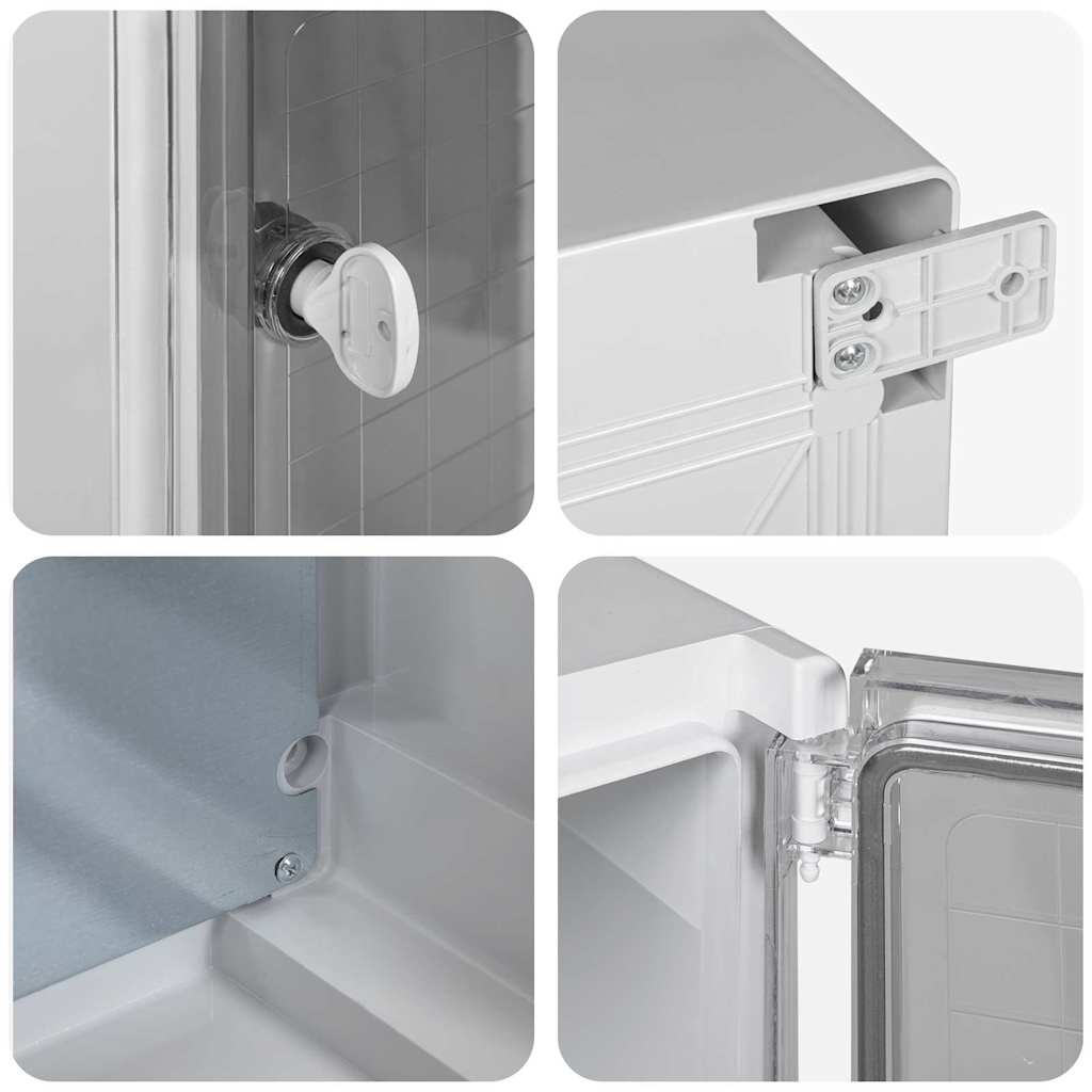 Control Cabinet Grey 37 x 16.5 x 35 cm ABS Plastic