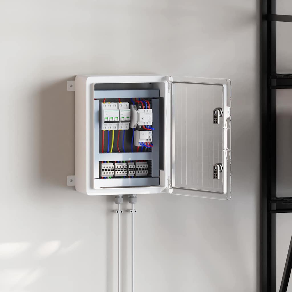 Control Cabinet Grey 37 x 16.5 x 40 cm ABS Plastic