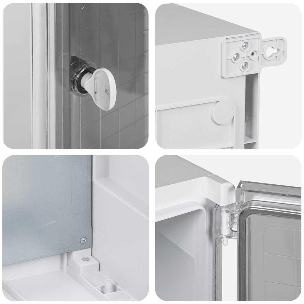 Control Cabinet Grey 57 x 23 x 60 cm ABS Plastic
