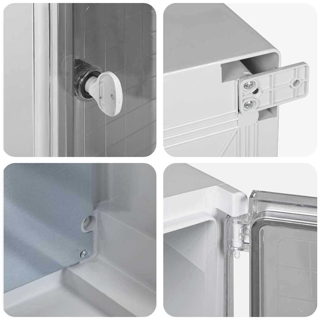 Control Cabinet Grey 57 x 24.5 x 70 cm ABS Plastic