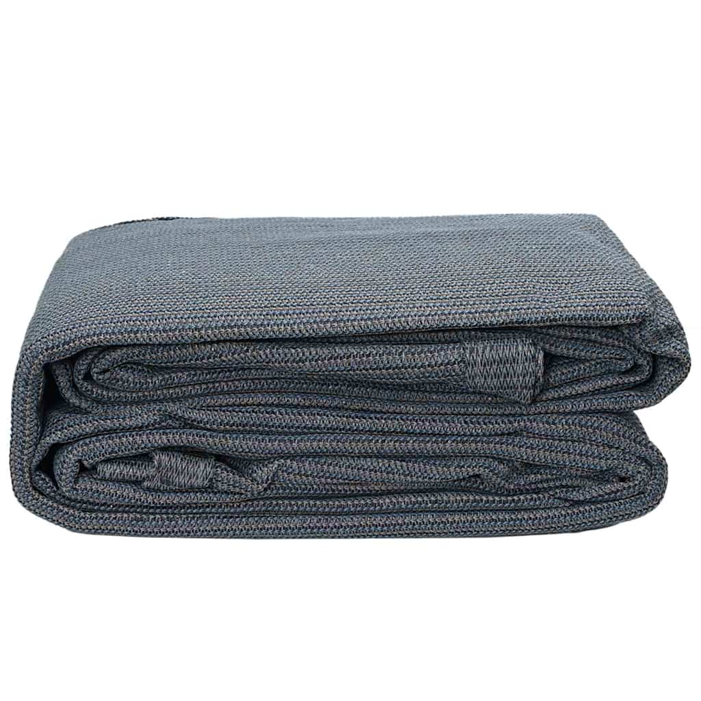 Tent Carpet Folding Blue and Grey 450 x 250 cm Polyethylene