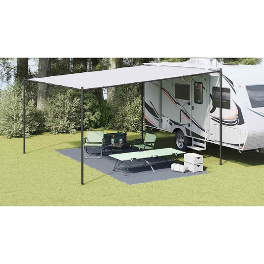 Tent Carpet Folding Blue and Grey 500 x 250 cm Polyethylene