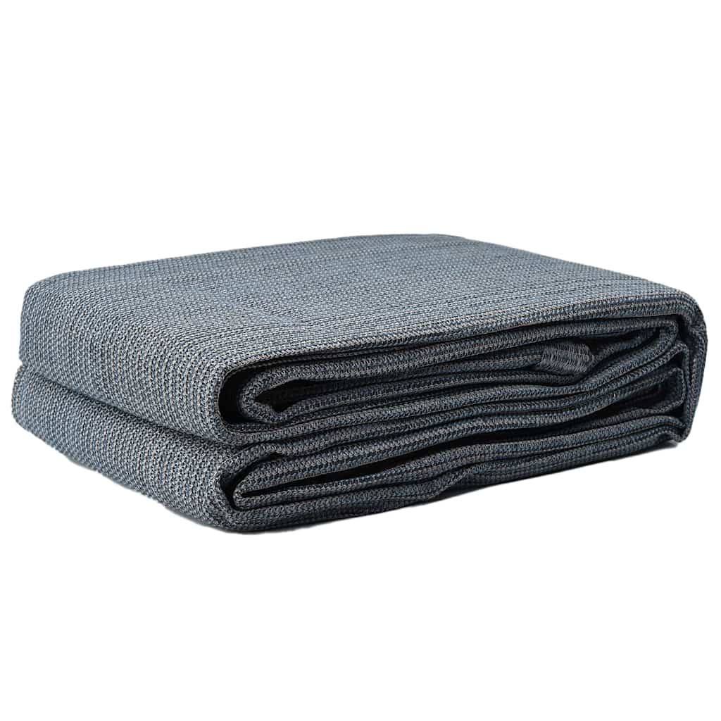 Tent Carpet Folding Blue and Grey 550 x 250 cm Polyethylene