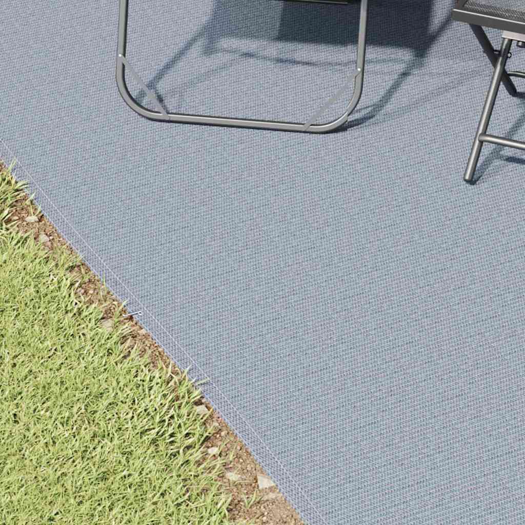 Tent Carpet Folding Blue and Grey 600 x 250 cm Polyethylene