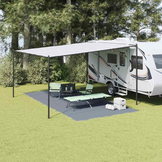 Tent Carpet Folding Blue and Grey 600 x 300 cm Polyethylene