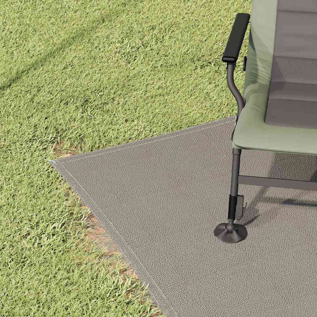 Tent Carpet Folding Manual Light Grey 200 x 200 cm Polyethylene