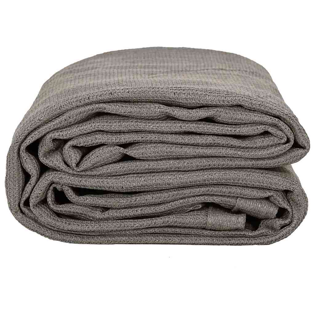 Tent Carpet Folding Manual Light Grey 500 x 400 cm Polyethylene