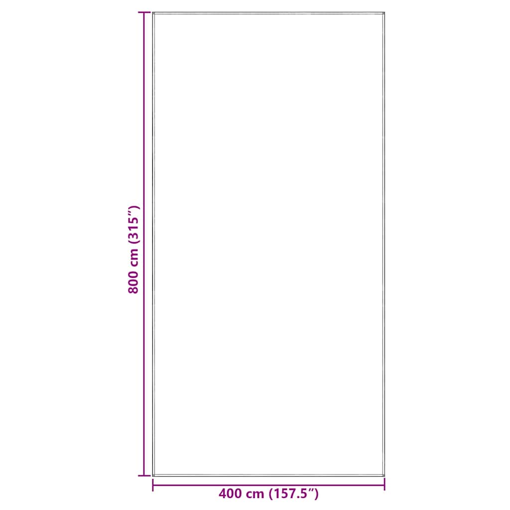 Tent Carpet Folding Manual Light Grey 800 x 400 cm Polyethylene