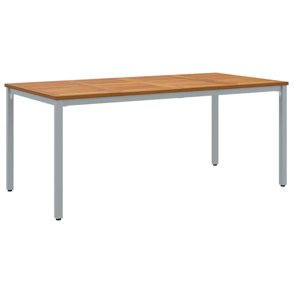 Outdoor Table Natural and Grey 180 x 90 x 75 cm