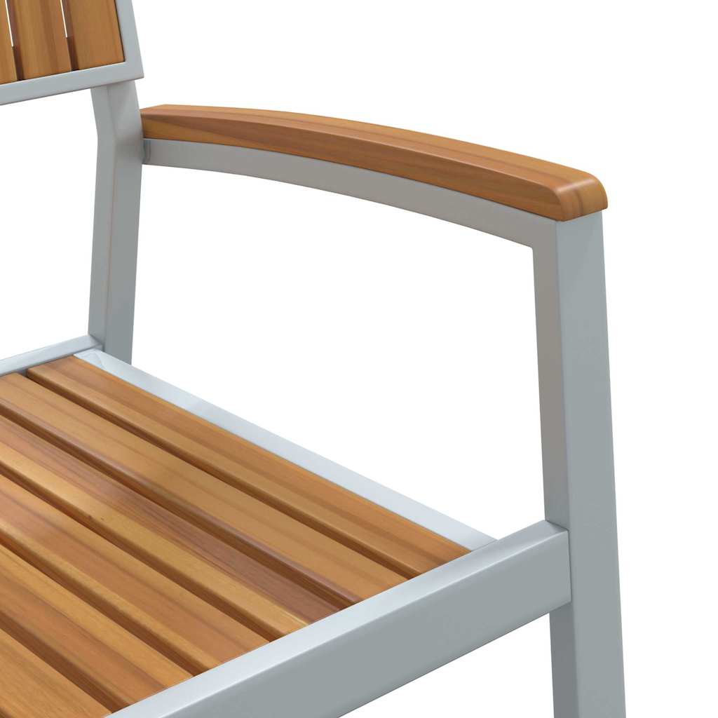 Stacking Chair 4 pcs Brown 56 x 57 x 87 cm Solid Acacia Wood