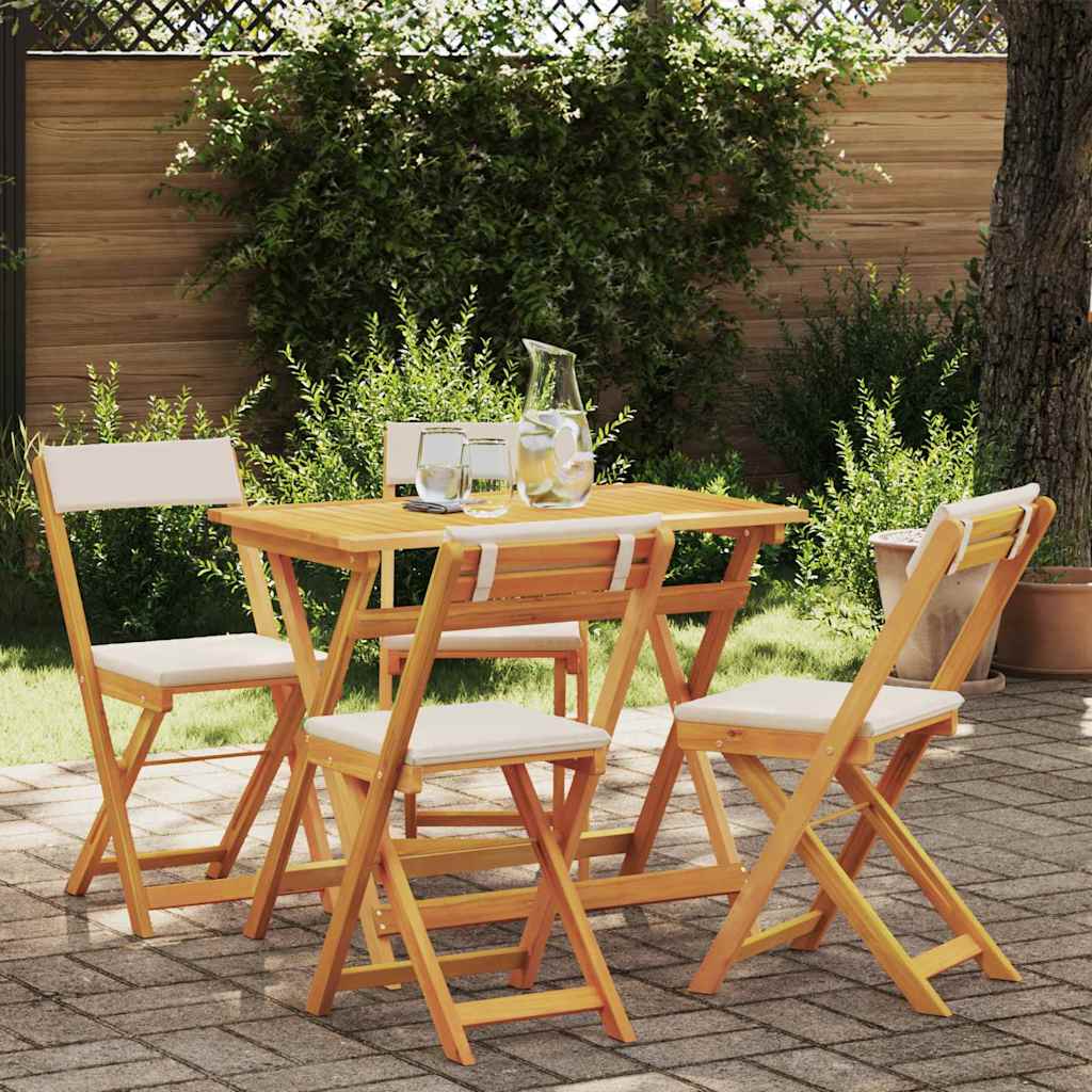 vidaXL Bistro Set 5 pcs Brown Solid acacia wood
