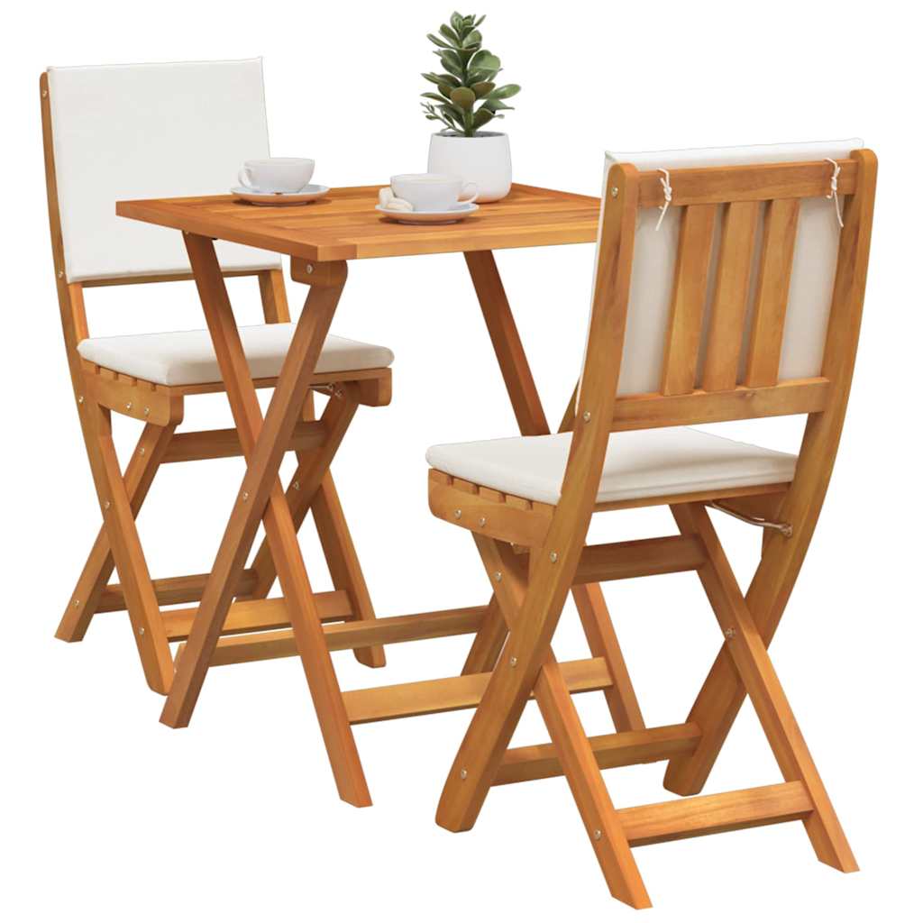 vidaXL Bistro Set 3 pcs Brown Solid acacia wood