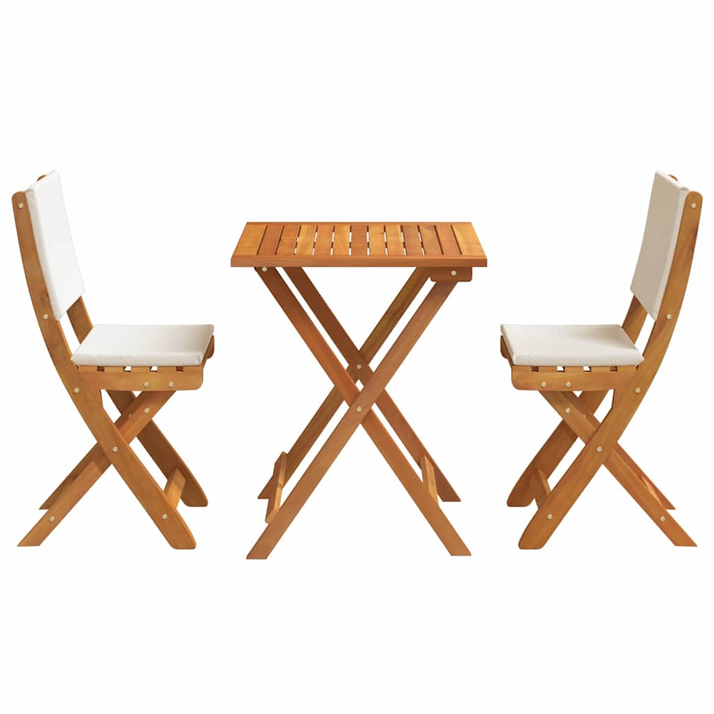vidaXL Bistro Set 3 pcs Brown Solid acacia wood