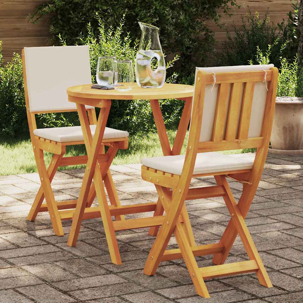 vidaXL Bistro Set 3 pcs Brown Solid acacia wood