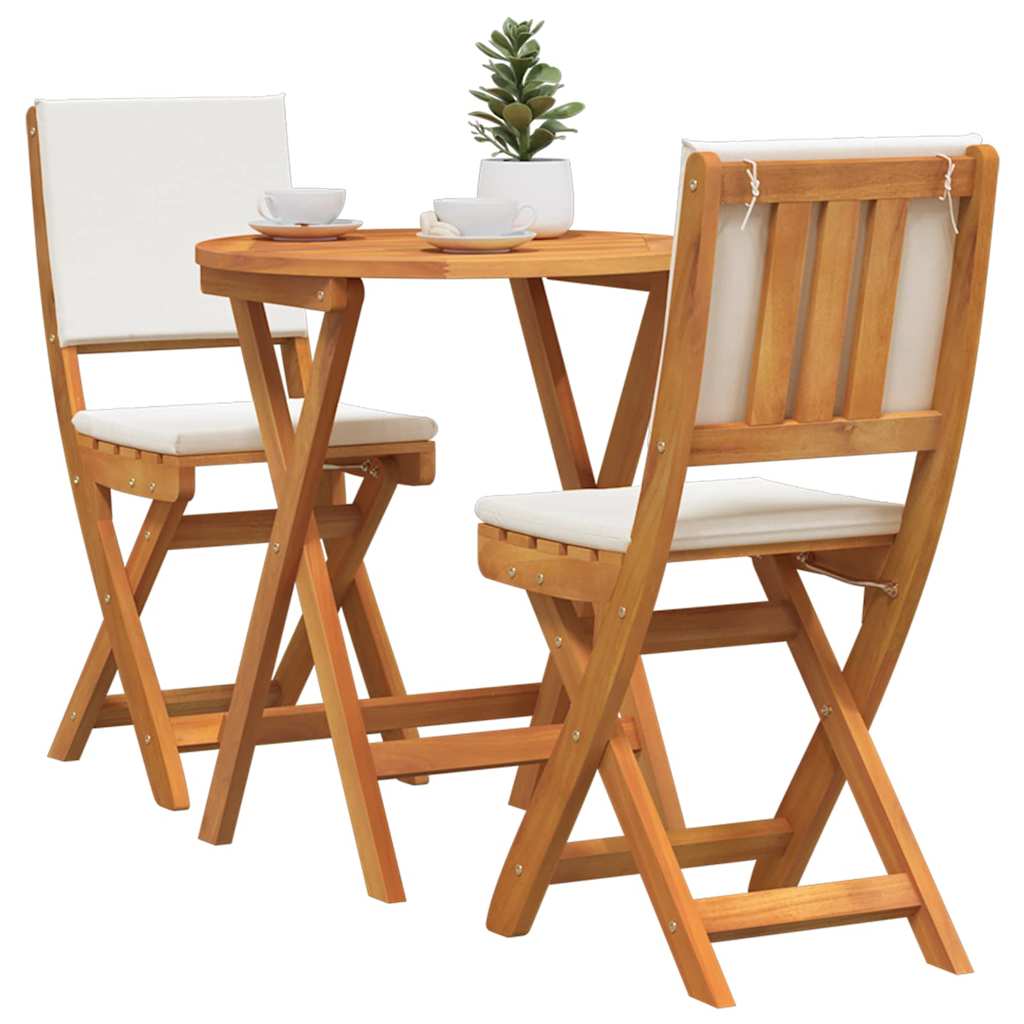 vidaXL Bistro Set 3 pcs Brown Solid acacia wood