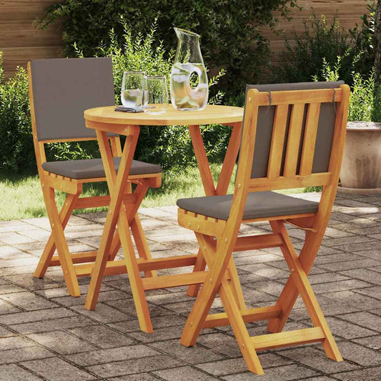 vidaXL Bistro Set 3 pcs Brown Solid acacia wood