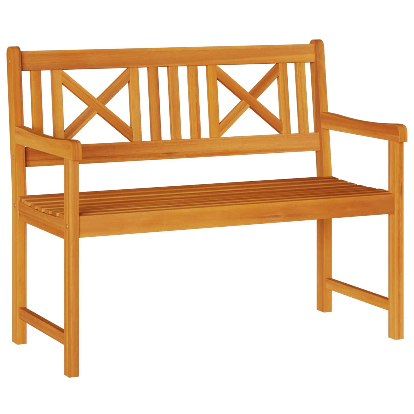 Outdoor Bench Natural 110 x 56 x 90 cm Solid Acacia Wood