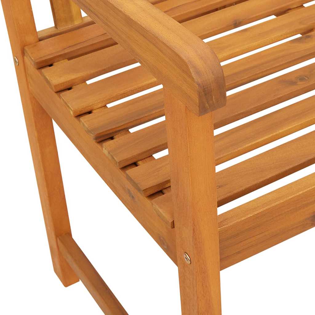Outdoor Bench Natural 180 x 56 x 90 cm Solid Acacia Wood