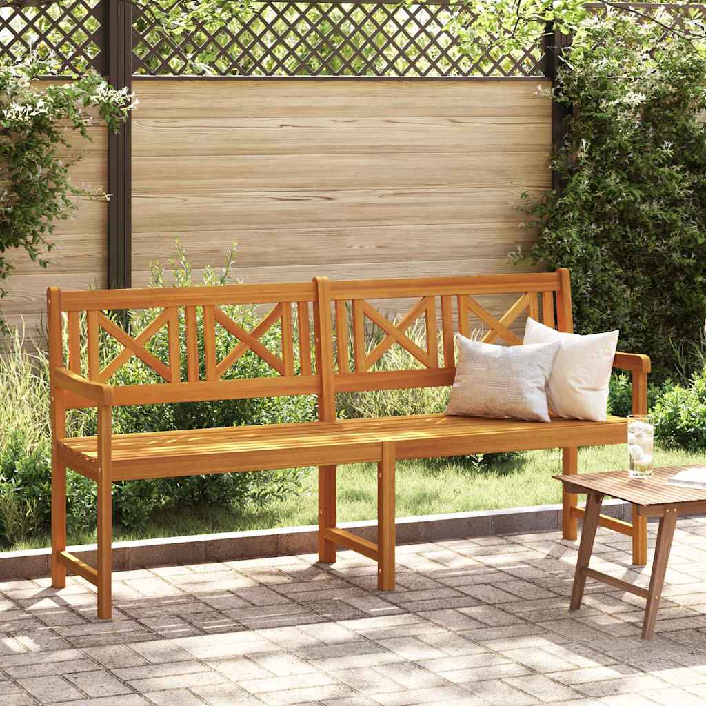 Outdoor Bench Natural 180 x 56 x 90 cm Solid Acacia Wood