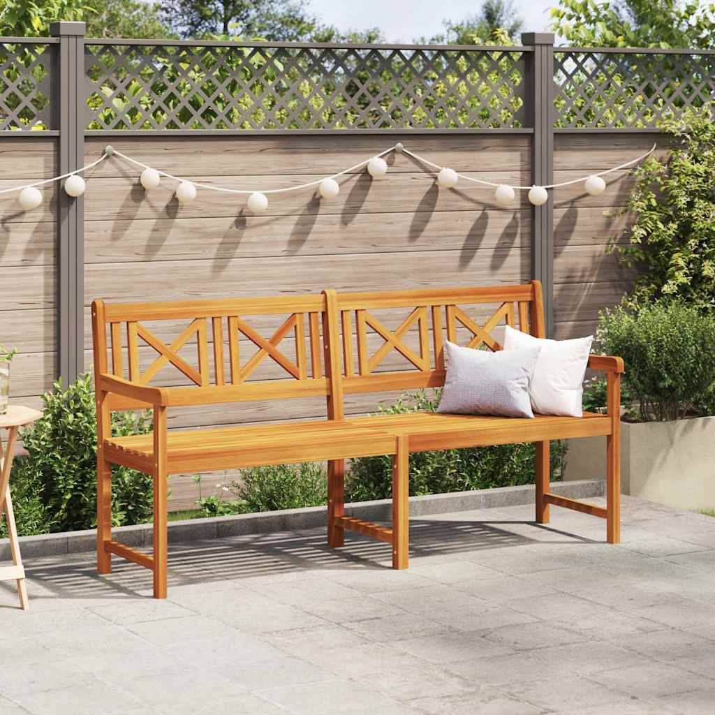 Outdoor Bench Natural 180 x 56 x 90 cm Solid Acacia Wood