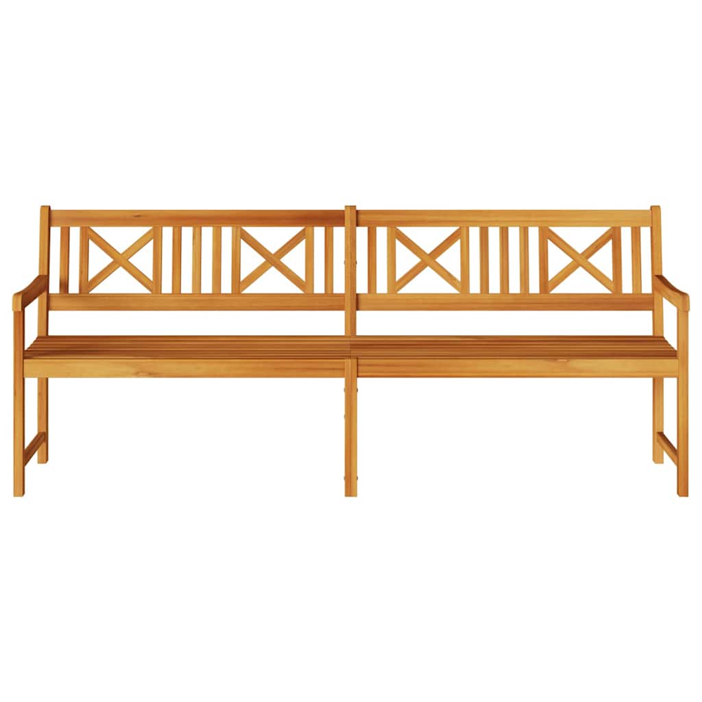 Outdoor Bench Natural 220 x 56 x 90 cm Solid Acacia Wood