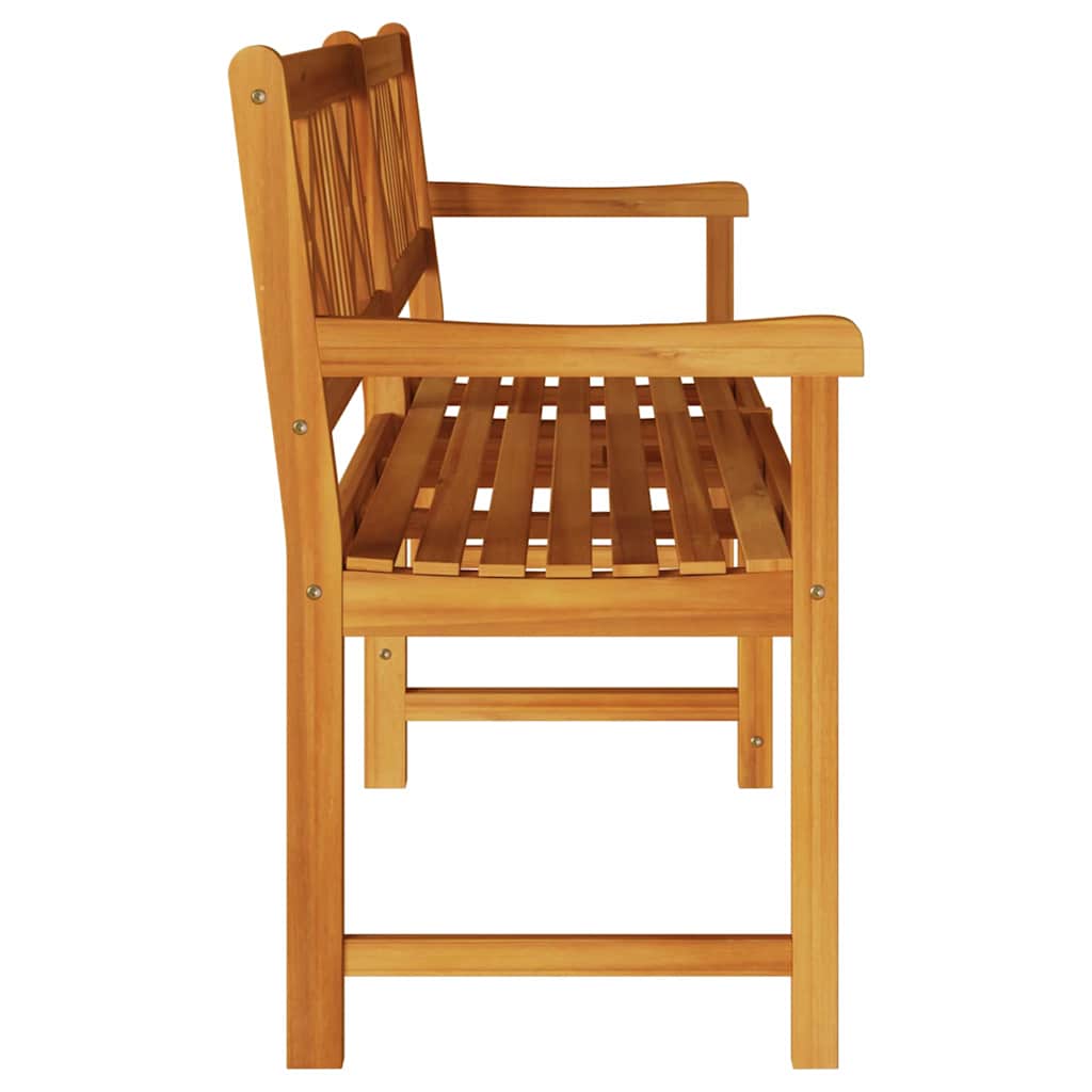 Outdoor Bench Natural 220 x 56 x 90 cm Solid Acacia Wood