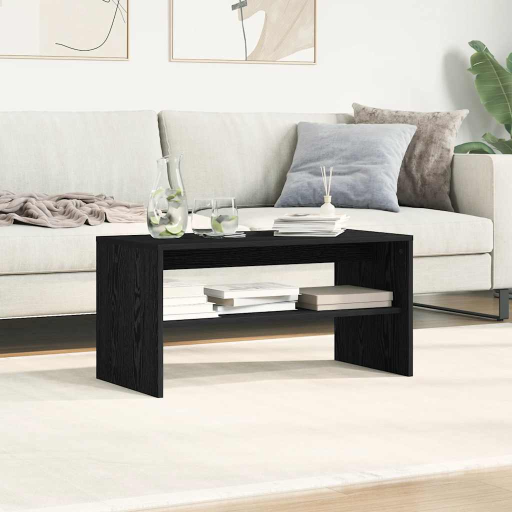 TV Cabinet Black Oak 80x40x40 cm Engineered Wood